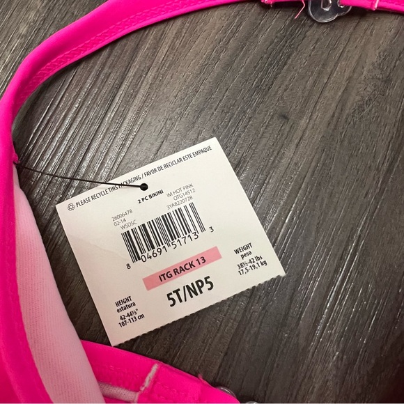 3 of bundle girl toddler sz 5T swim wear rash guard bikini - Picture 3 of 8